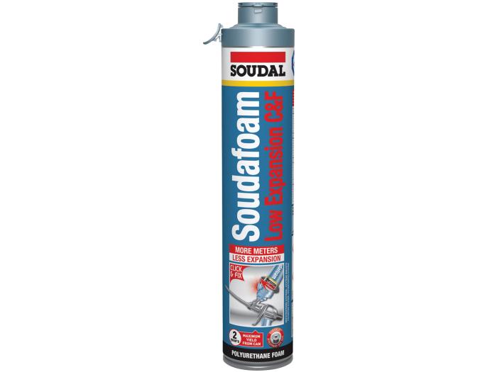 SOUDAL, Soudafoam click&amp;fix low expansion, 750ml