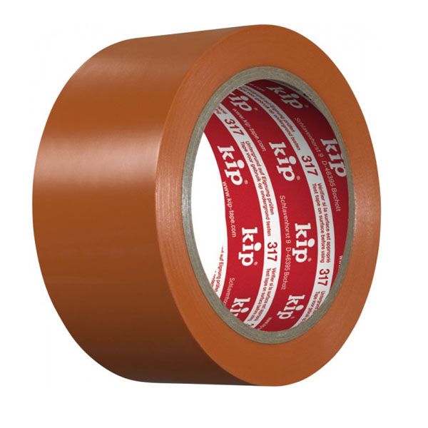 Kip 317-65 PVC Masking Tape glad 50mm oranje - 33m